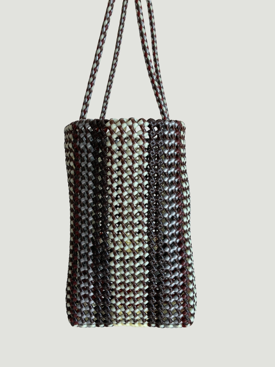 No. 302XL - HAND-WOVEN BASKET TOTE - MAXI - multicolored