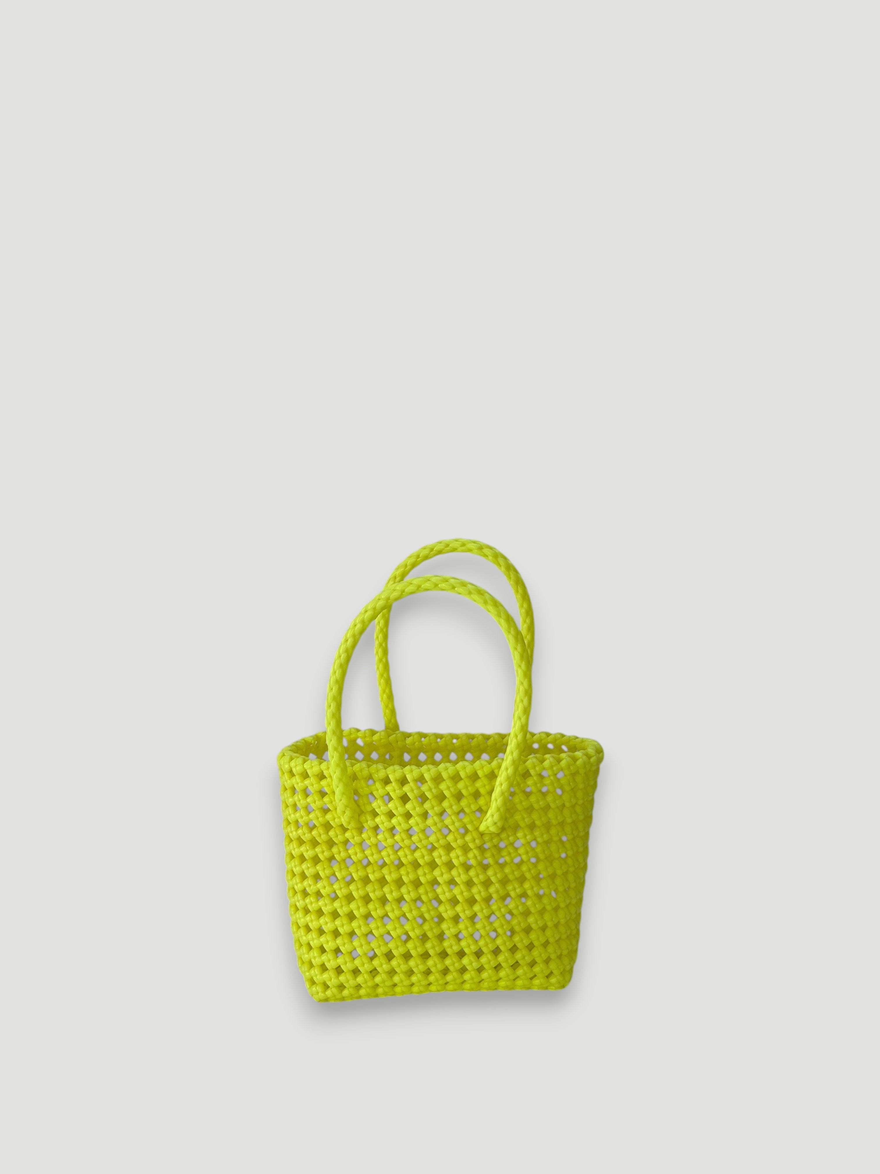 N°40XS - SAC PANIER ARCHIVES - MINI - jaune fluo