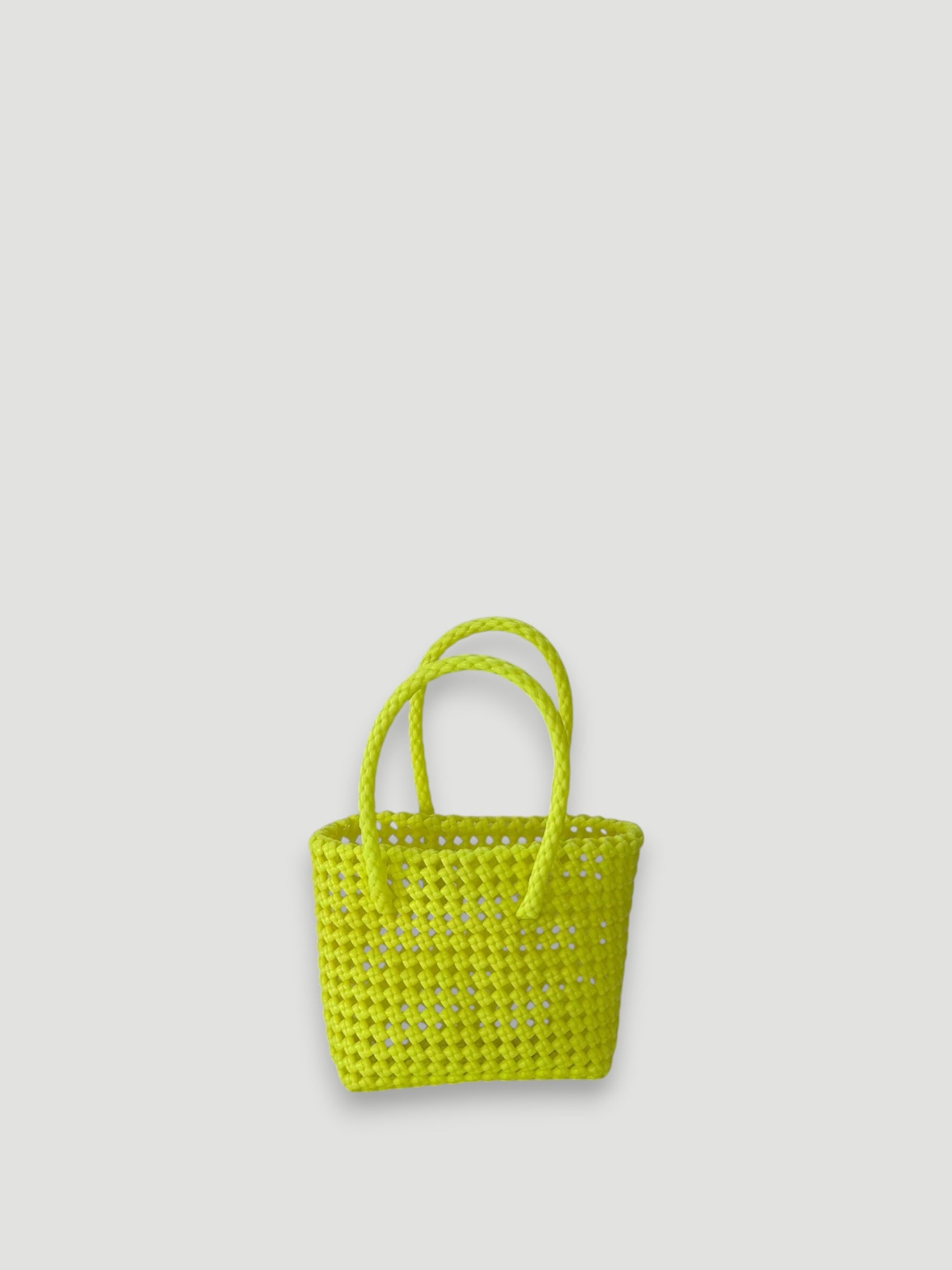 N°40XS - SAC PANIER IMPARFAIT - MINI - jaune fluo