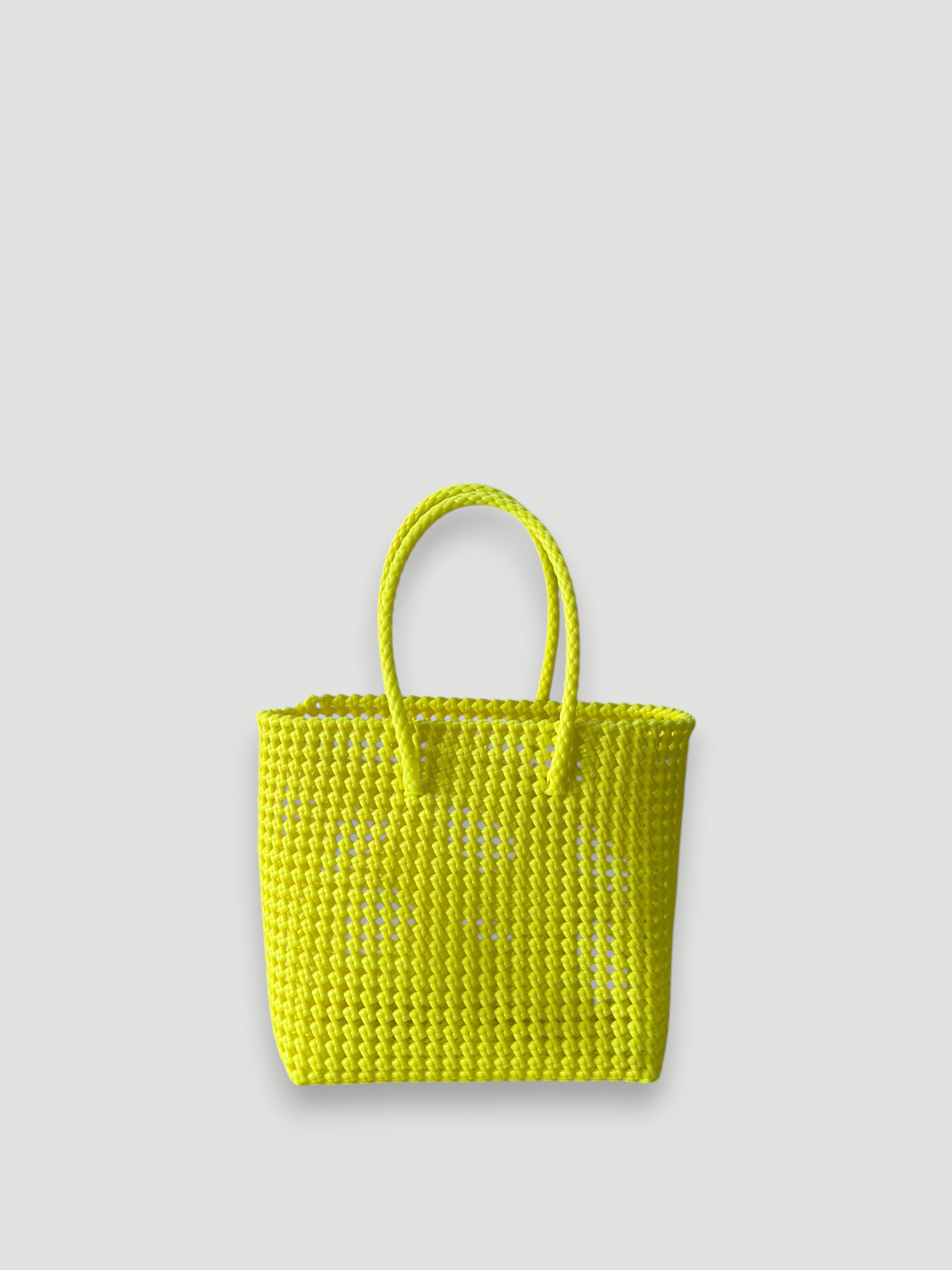 N°40M - SAC PANIER ARCHIVES - MOYEN - jaune fluo