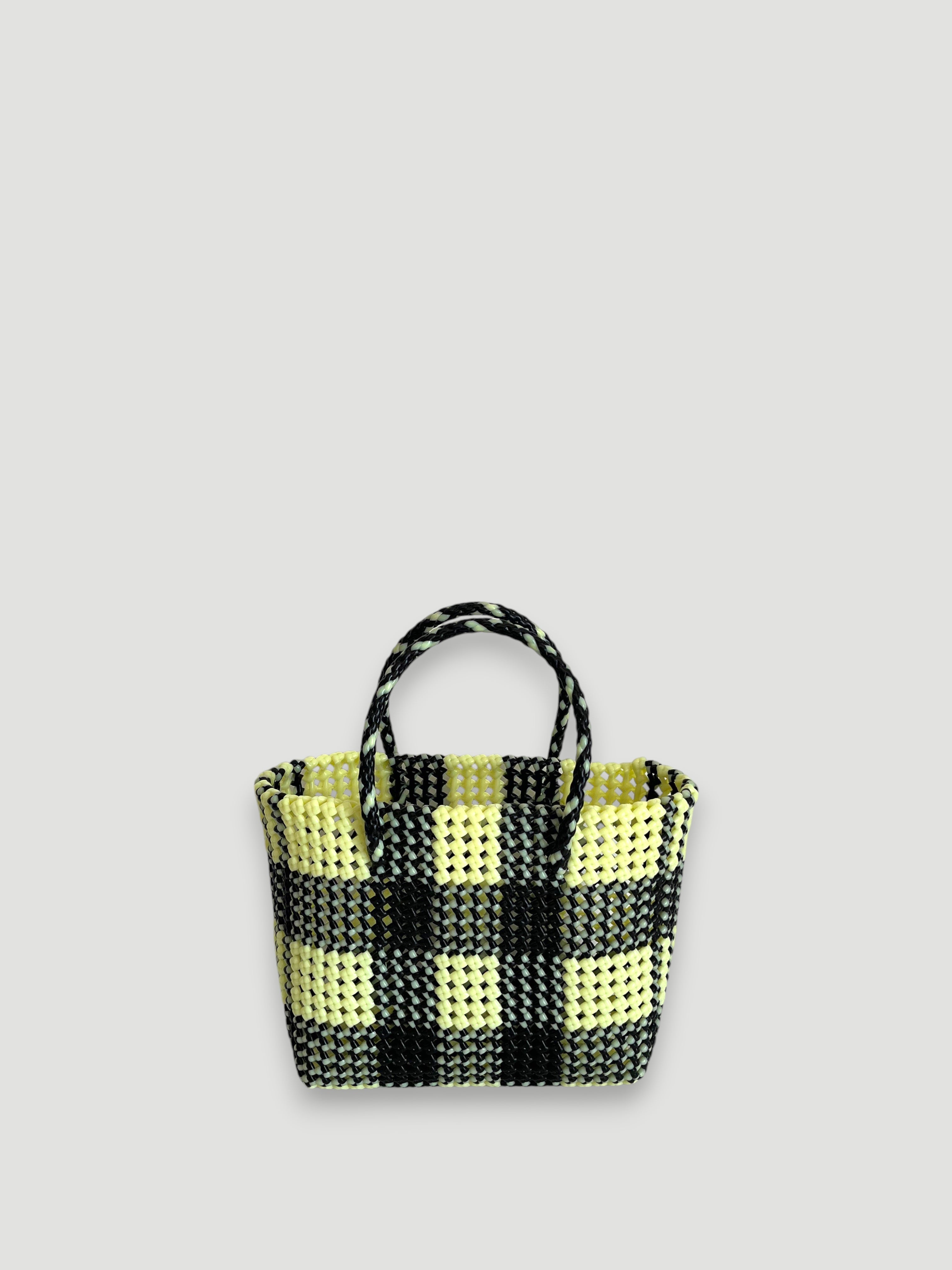 N°34M bis - SAC PANIER ARCHIVES - MOYEN - noir & écru