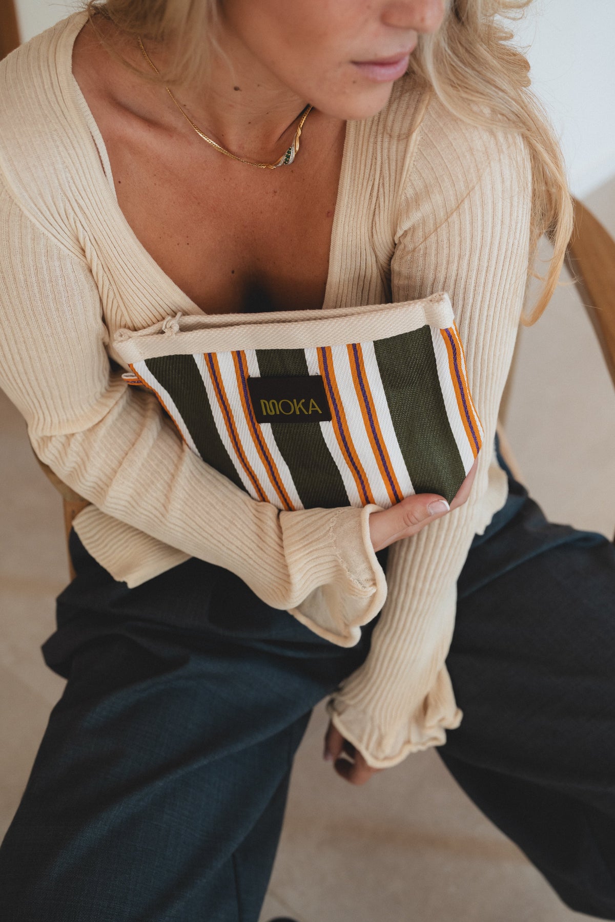 Pochette zippée, petit modèle - AGAVE