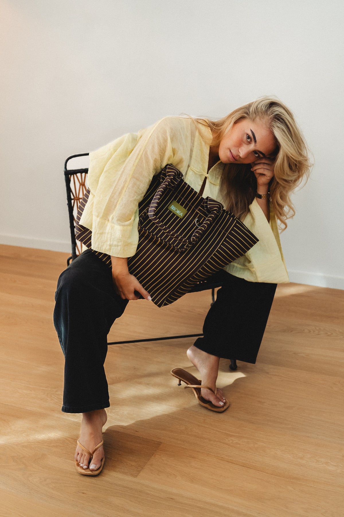 Maxi tote bag - ESPRESSO
