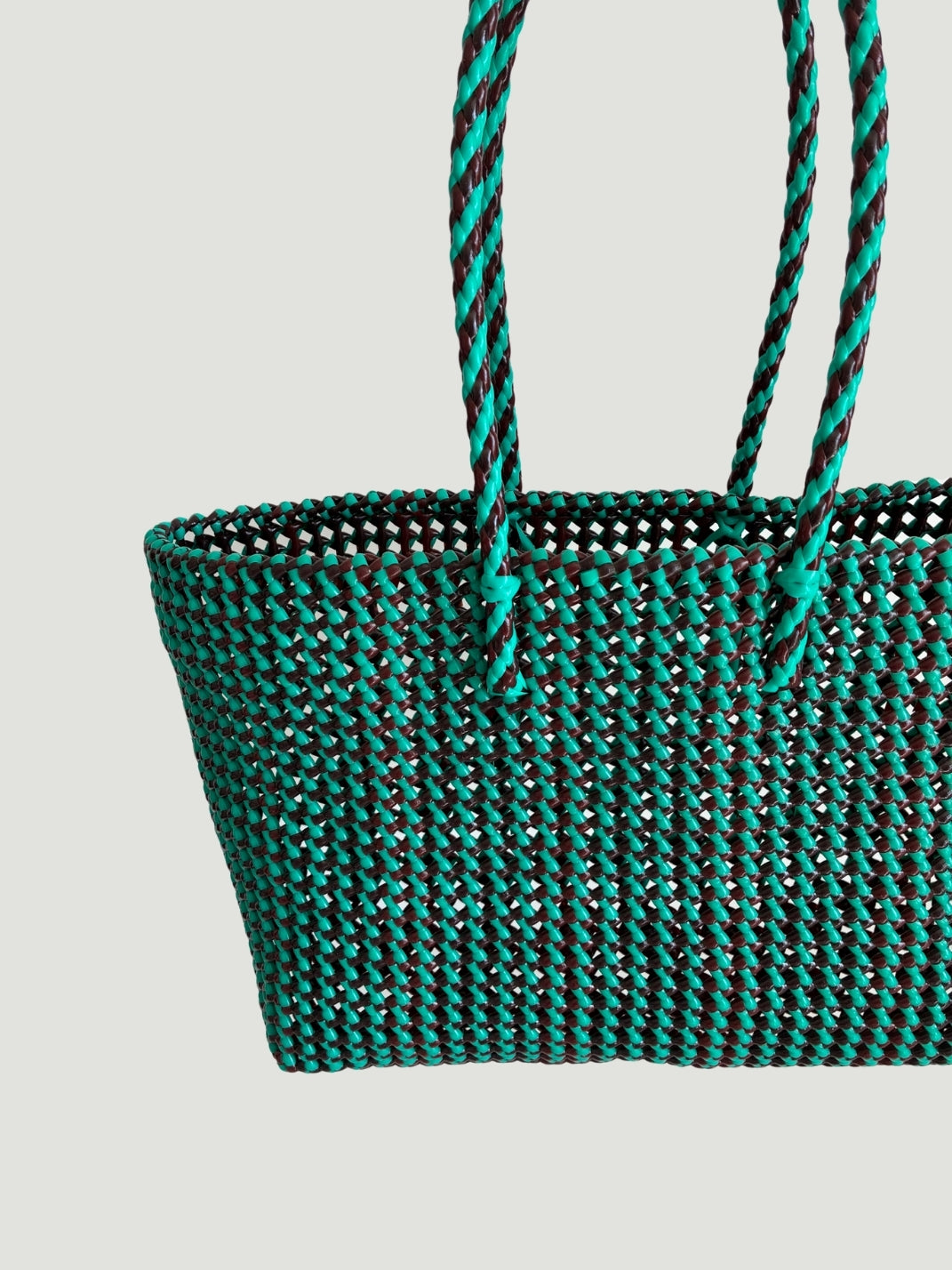 No. 306L - Hand-woven basket bag - large - multicoloured