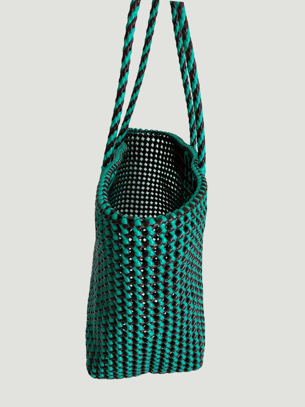 No. 306L - Hand-woven basket bag - large - multicoloured