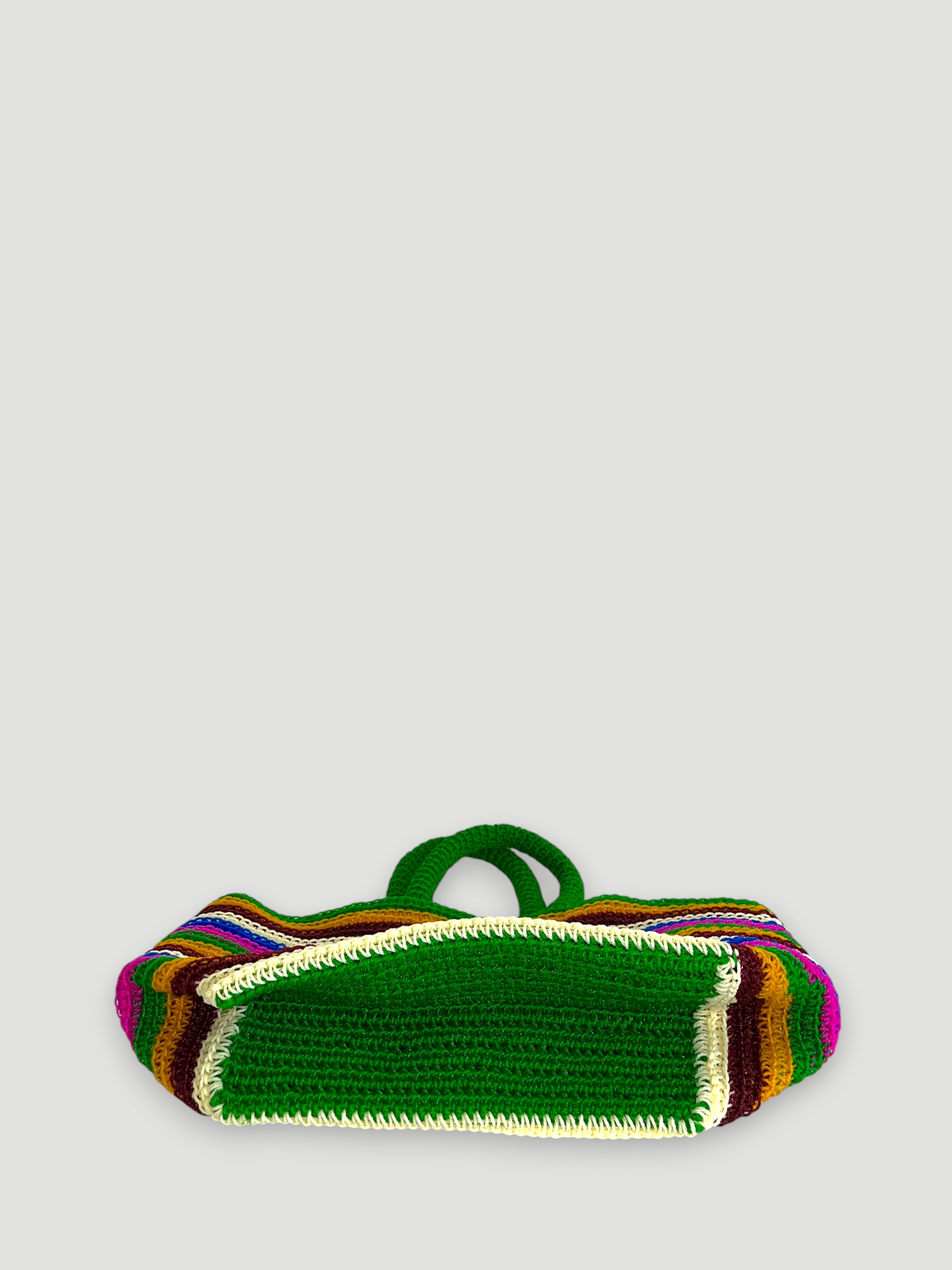 N°4SC - CROCHET BASKET BAG - MEDIUM - multicolors