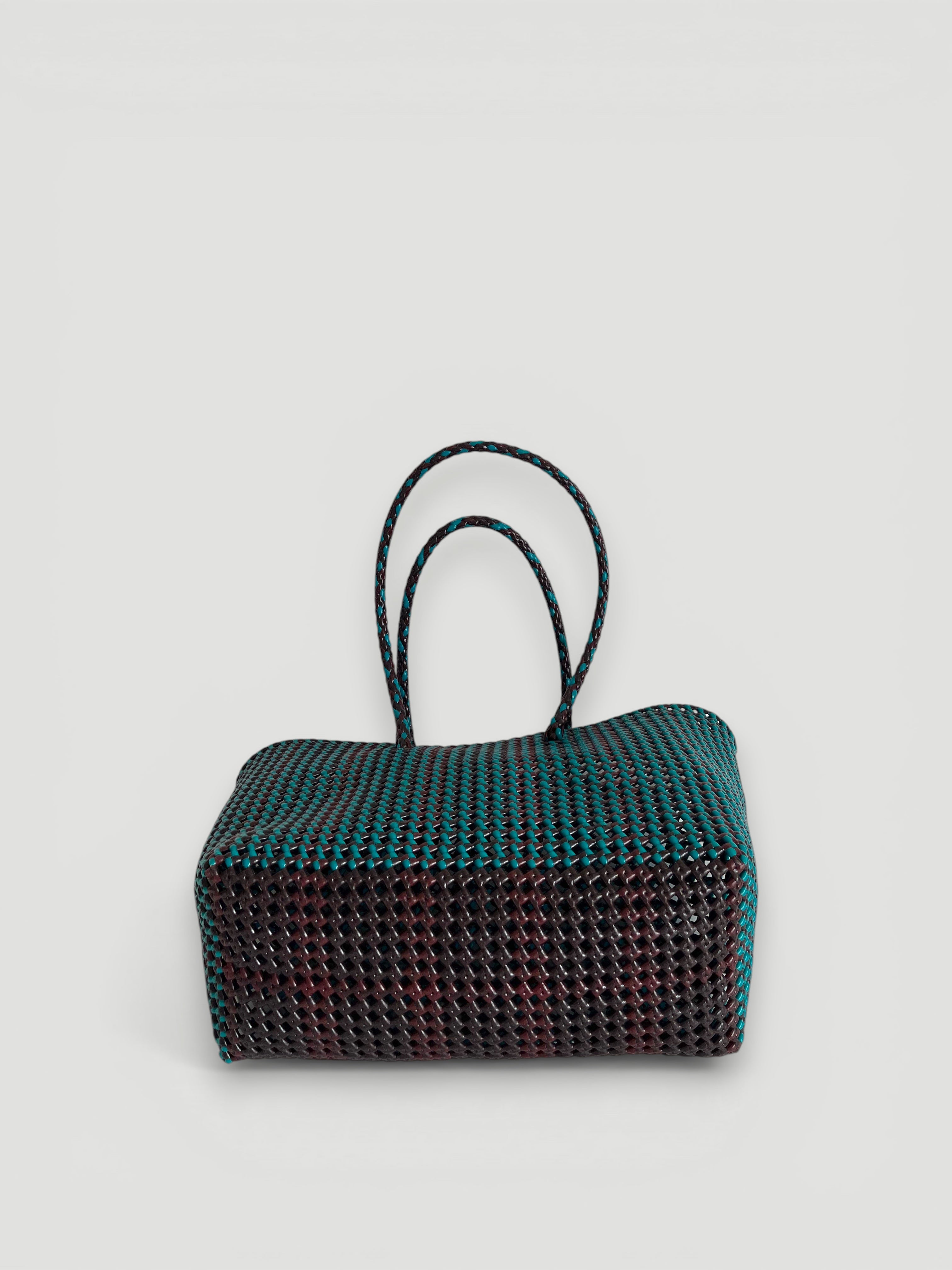 No. 306L - Hand-woven basket bag - large - multicoloured