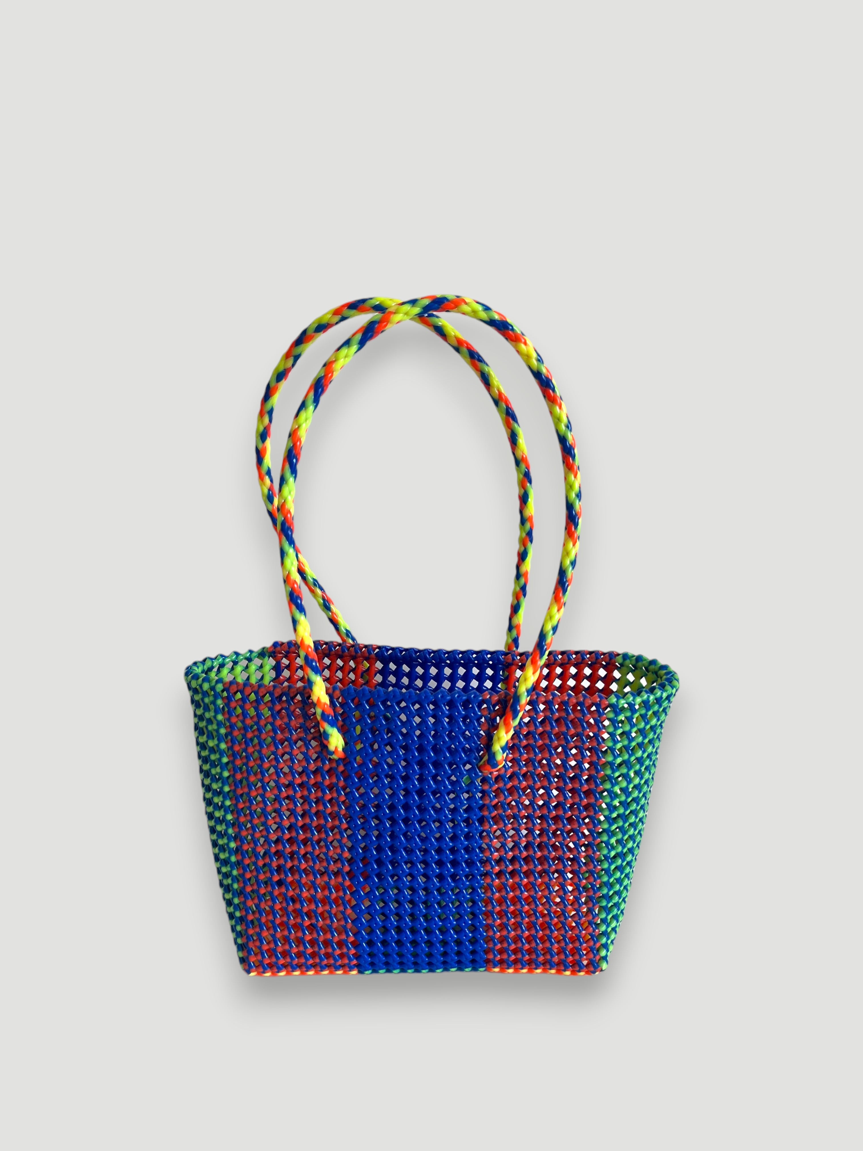 N°396M - SAC PANIER IMPARFAIT - MOYEN - multicolors