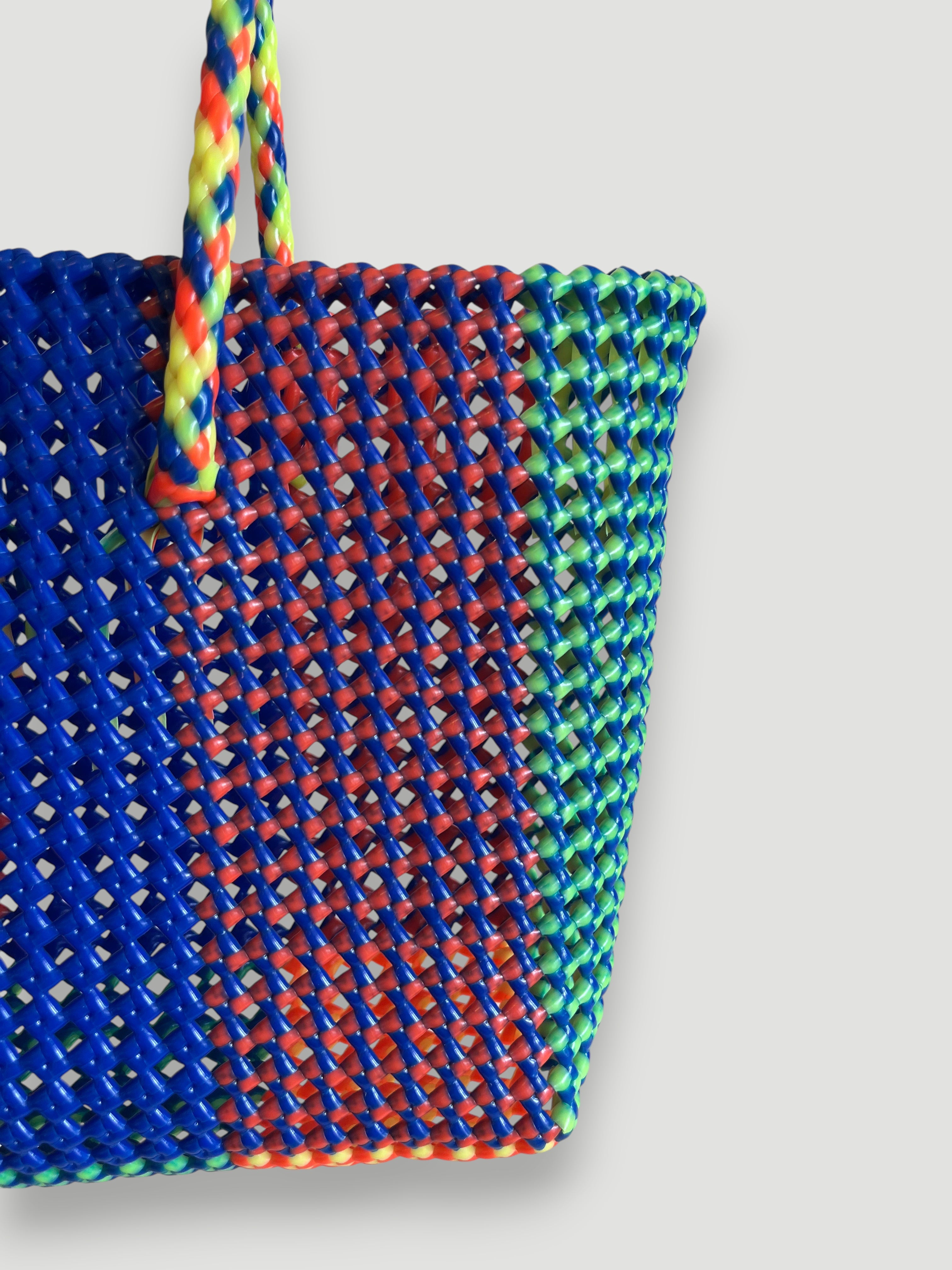 N°396M - SAC PANIER IMPARFAIT - MOYEN - multicolors