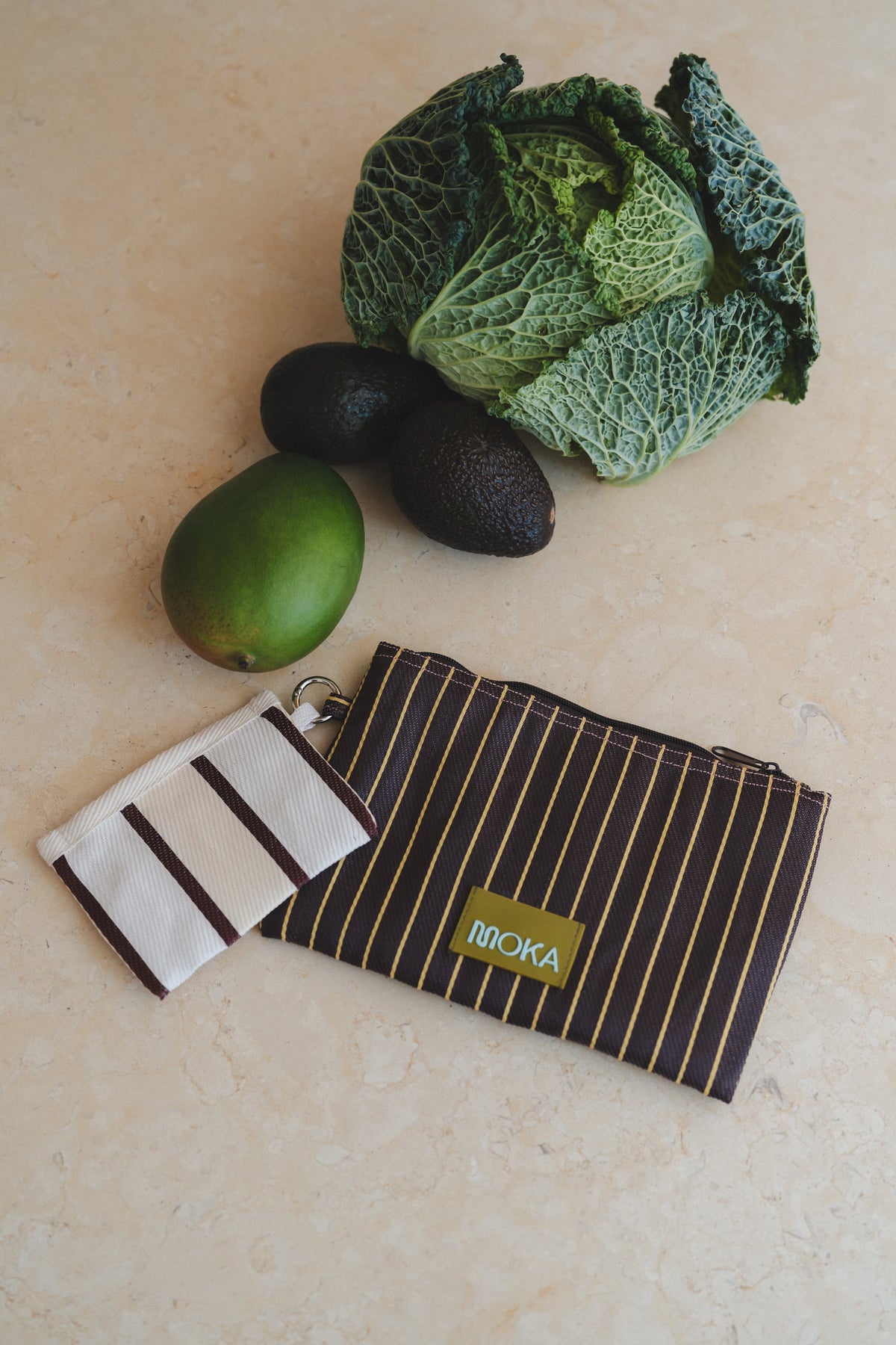 Pochette zippée, modèle moyen - ESPRESSO