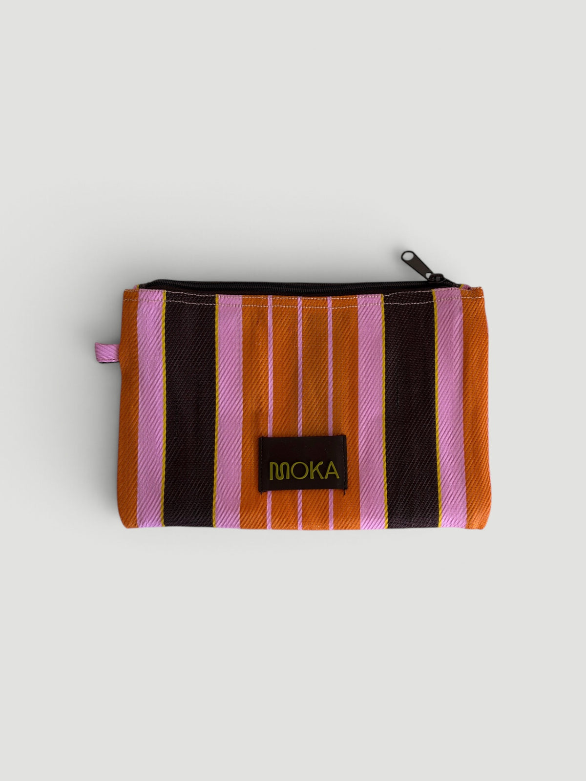 Pochette zippée, modèle moyen - TANGERINE