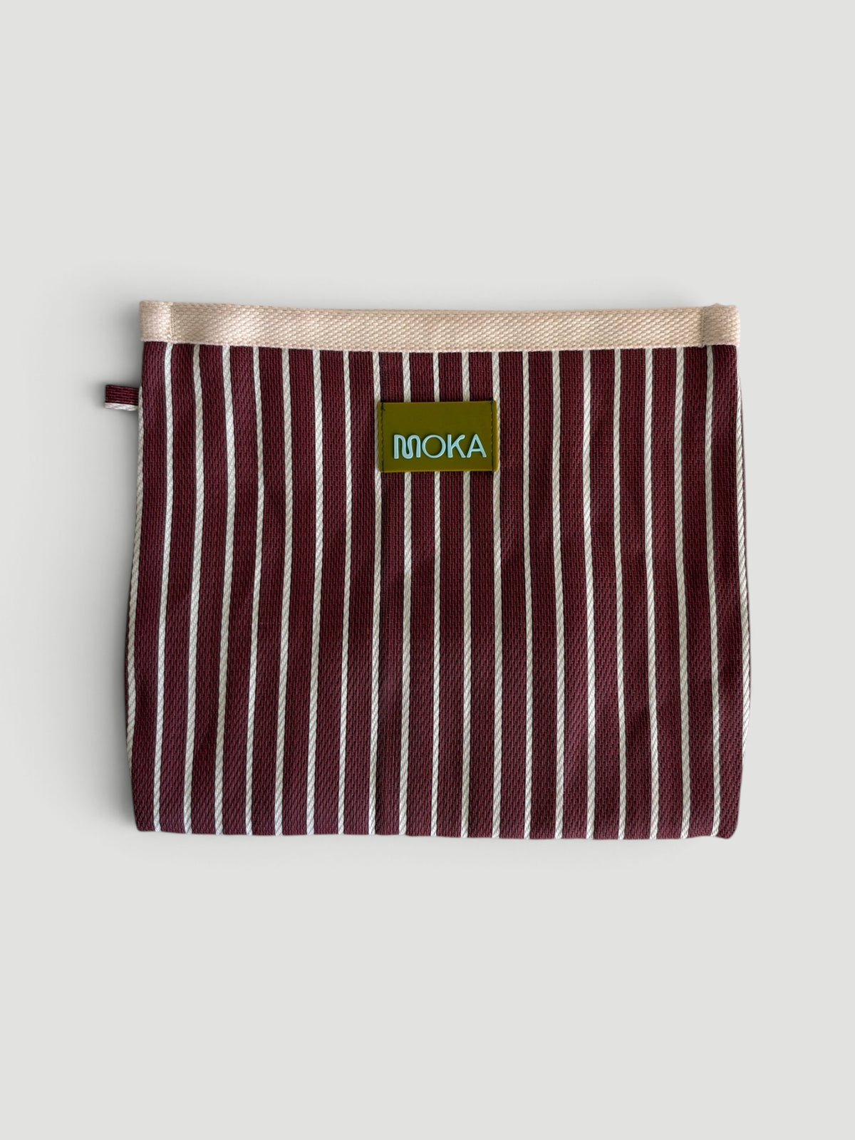 Pochette zippée, grand modèle - MERLOT