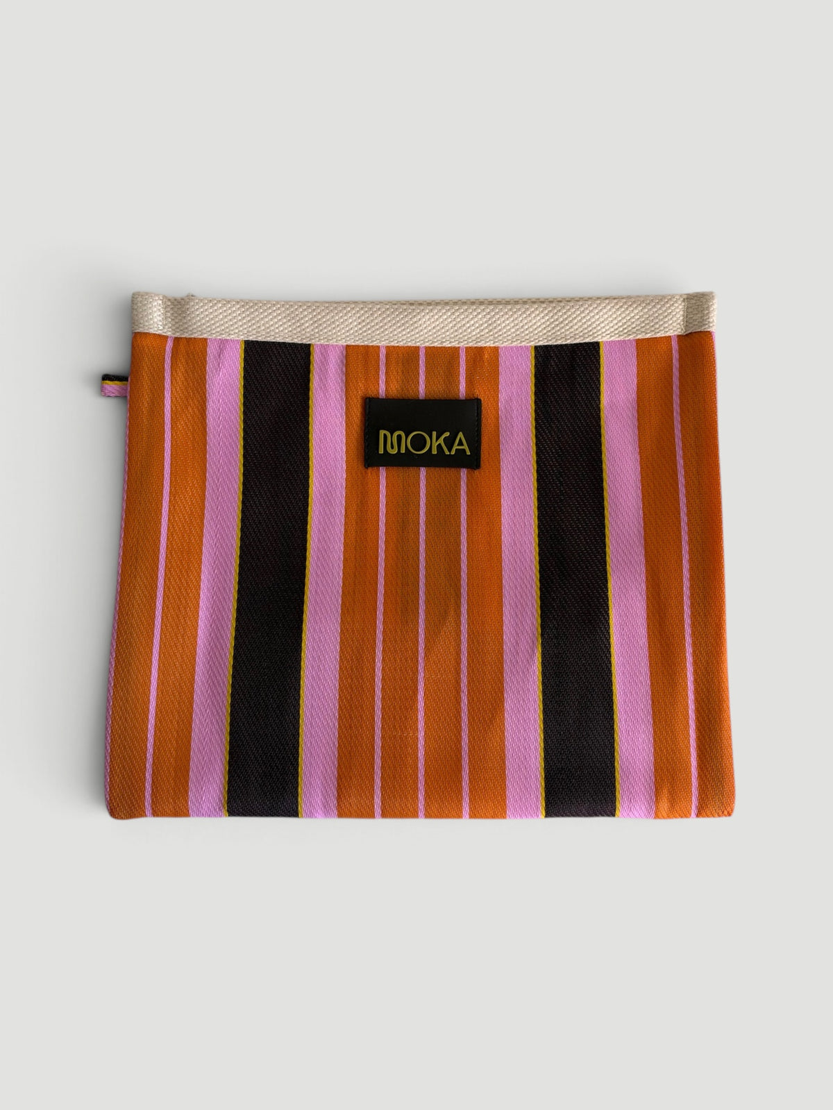 Pochette zippée, grand modèle - TANGERINE
