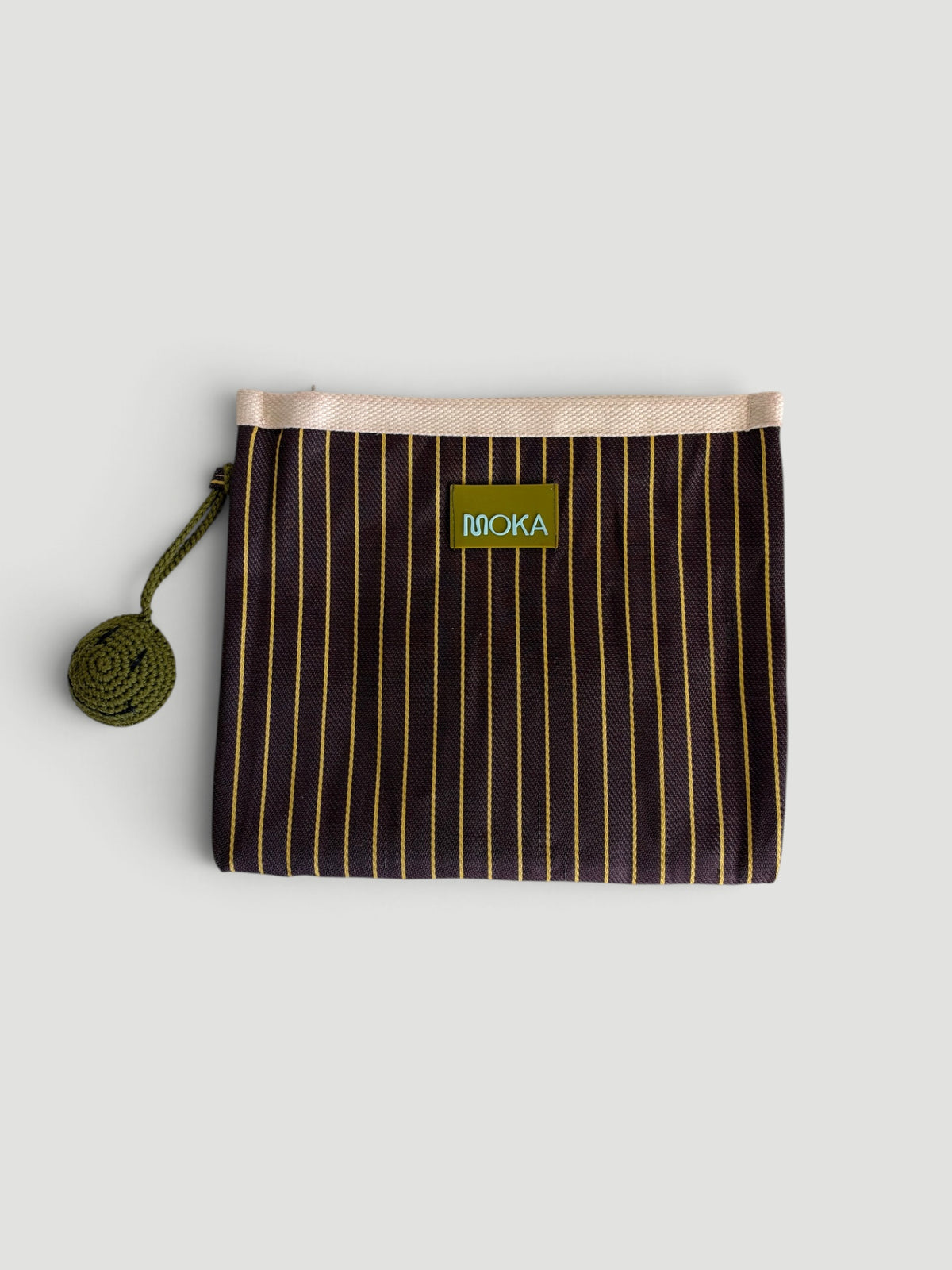 Pochette zippée, grand modèle - ESPRESSO